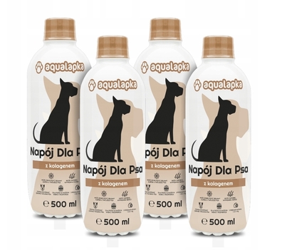 MOCNE STAWY Napój Dla Psa z kolagenem 4×500 ml