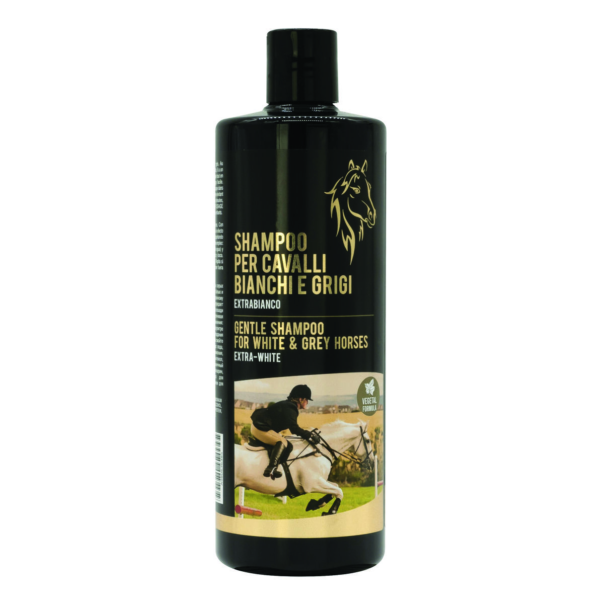 Linea 101 White & Grey Horse Shampoo — Premium Vegan Care dla Koni Białych i Siwych | Efekt Śnieżnej Bielii i Naturalnego Blasku