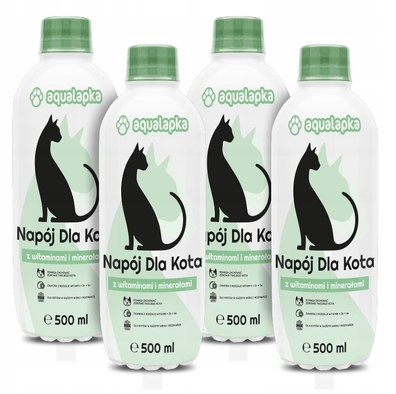 DLA KOTA witaminy i minerały 500ml NAPÓJ Aqualapka 4×500 ml