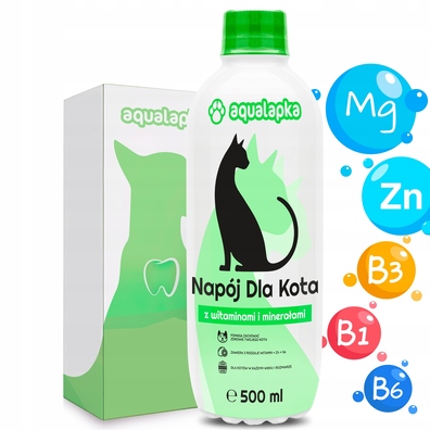 DLA KOTA witaminy i minerały 500ml NAPÓJ Aqualapka